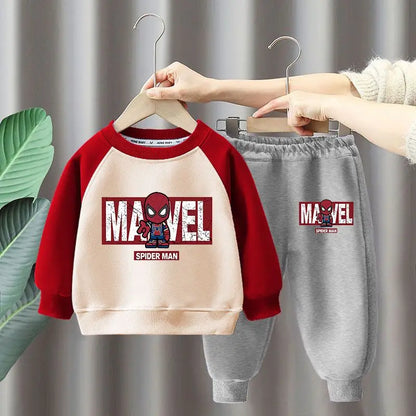 Children's Cartoon Pullover Sweatshirt Set