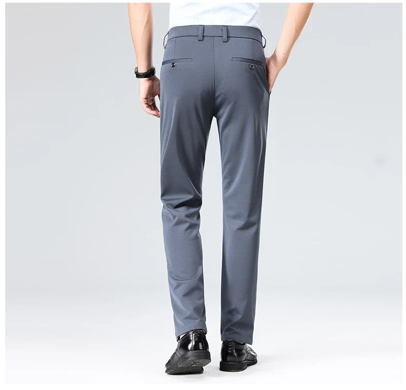 Men's Summer Casual Suit Pants Plus Size 28-42
