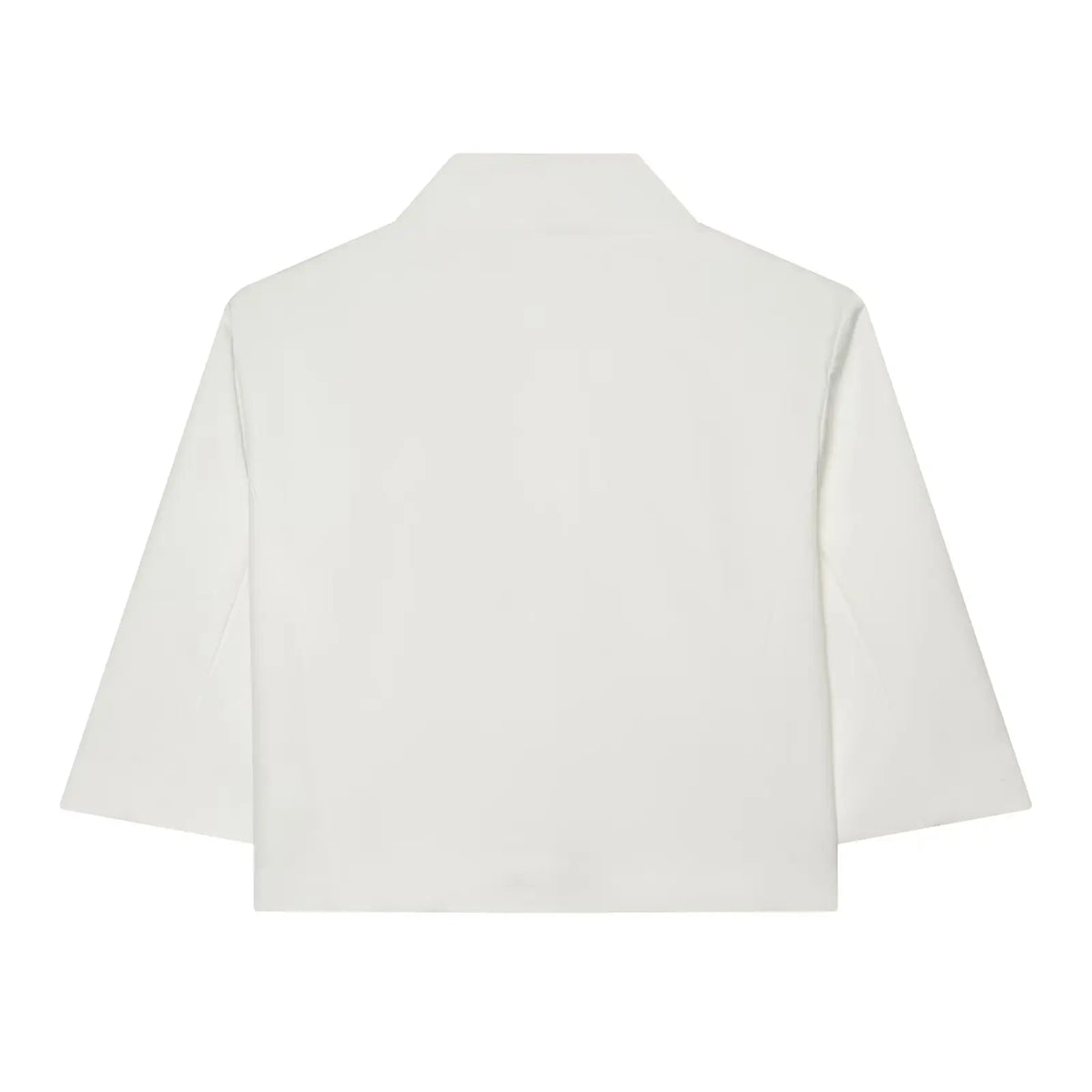 Ladies Short Sleeve Blazer Polyester Stand-up Collar