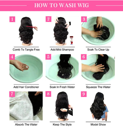 Bob Straight Lace Front Wig 16 Inch Human Hair