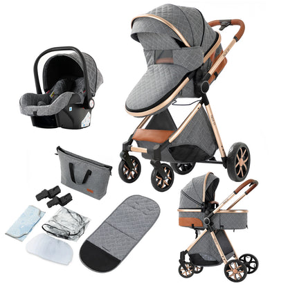 Lightweight 3 in 1 Baby Stroller Travel System