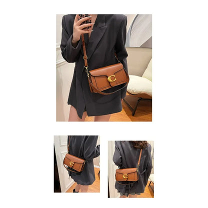 Women's Solid Color Small Square Shoulder Bag