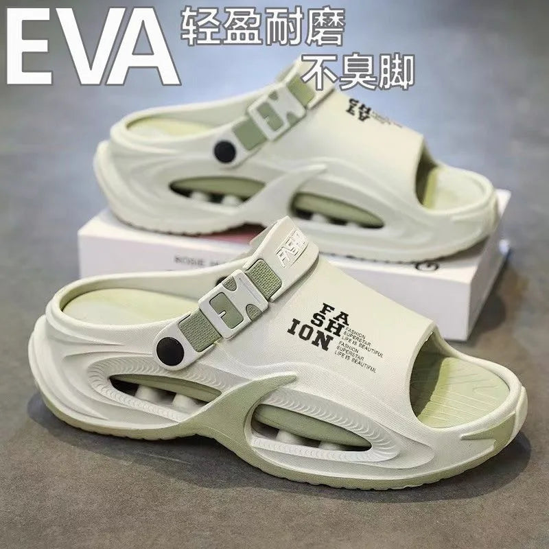 Men's Waterproof Slip On Sandals with Thick Sole