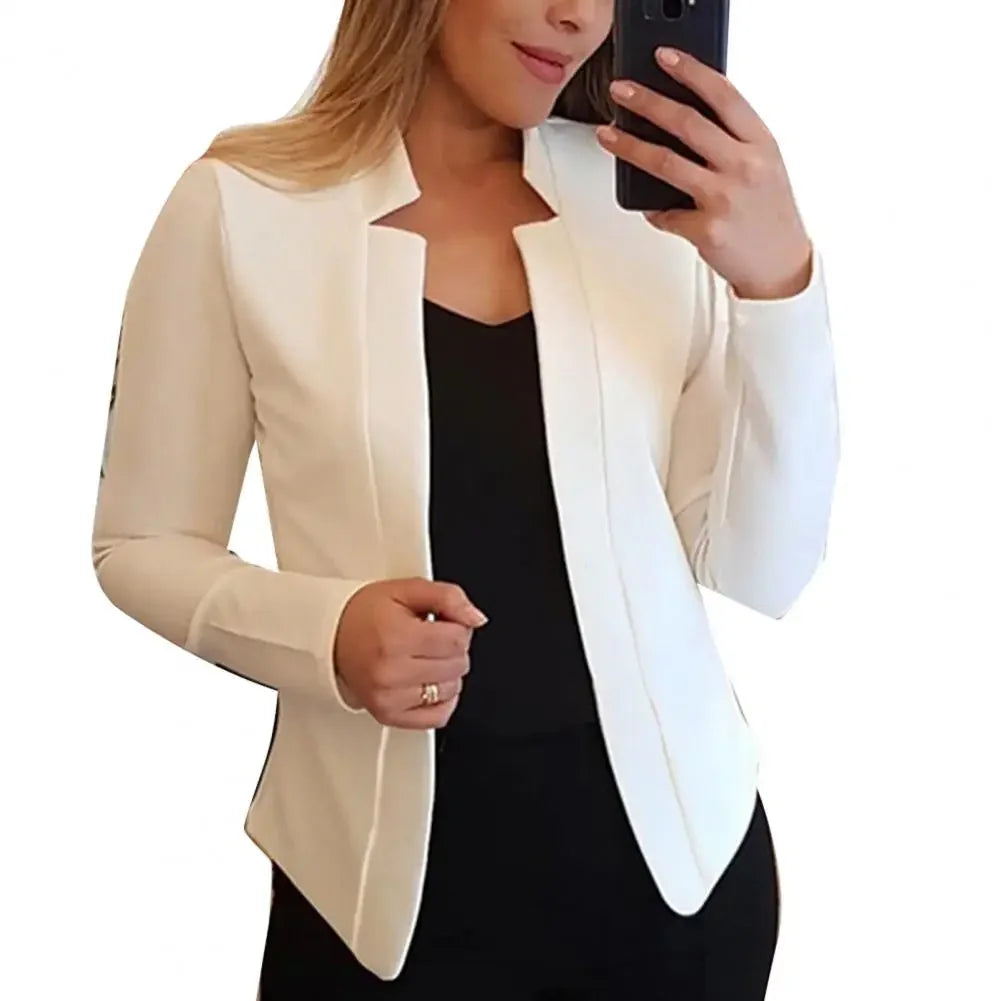 Women Blazer Jacket Long Sleeve Thin Coat