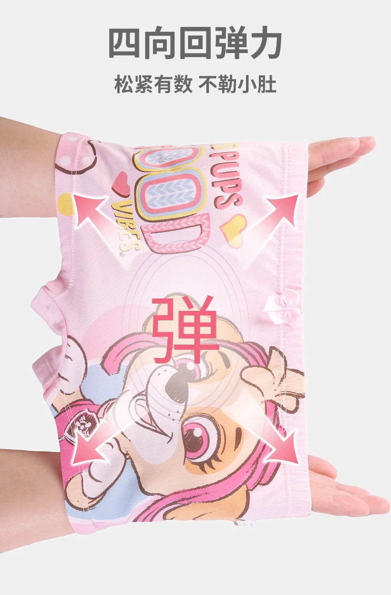 4PCS Paw Patrol Skye Cotton Girls Underwear