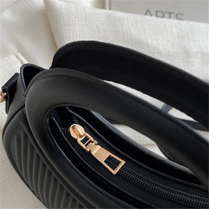 Chic Stripe Crossbody Bag for Women in Synthetic Leather