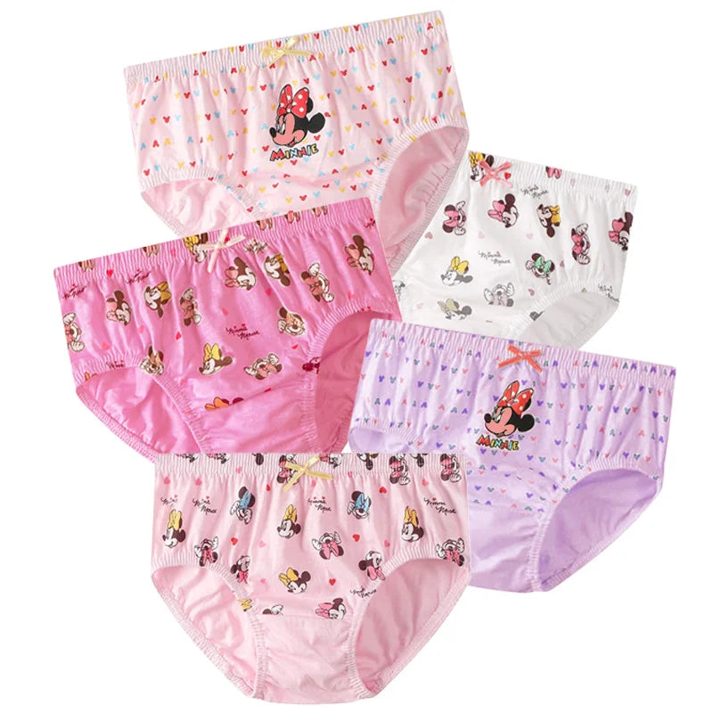 Children's Cotton Underpants for Girls Cute Cat Design