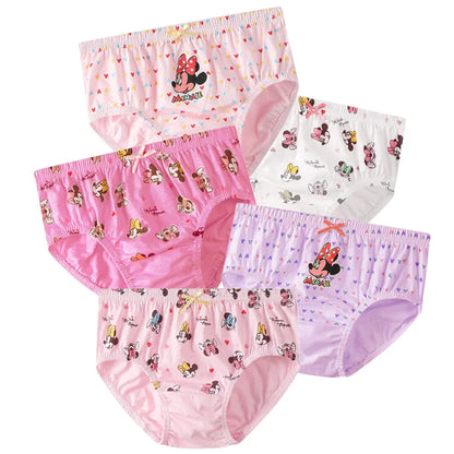 Children's Cotton Underpants for Girls Cute Cat Design
