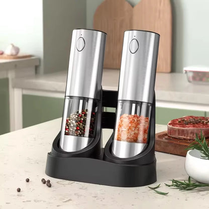 Electric Automatic Stainless Steel Salt and Pepper Grinder