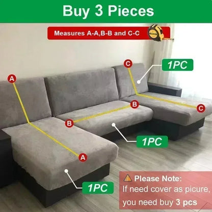 Thick Soft Corduroy Non-Slip Sofa Cover Universal Fit