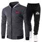 Men's Casual Spring and Autumn Zipper Jacket Set