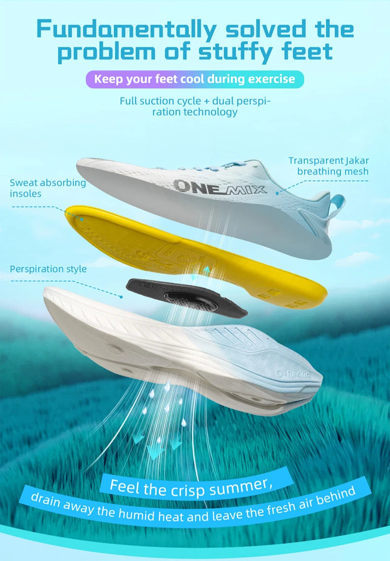 ONEMIX Breathable Running Shoes for Men and Women