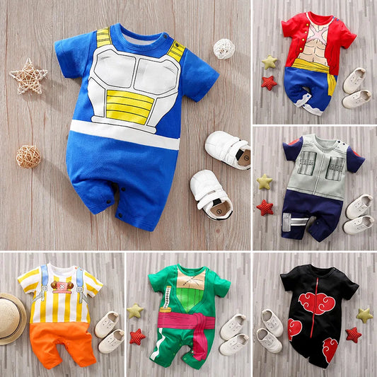 Cotton Anime Role Play Baby Jumpsuit for Summer