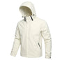 Men's Waterproof Windproof Hoodie Jacket for Outdoor Activities