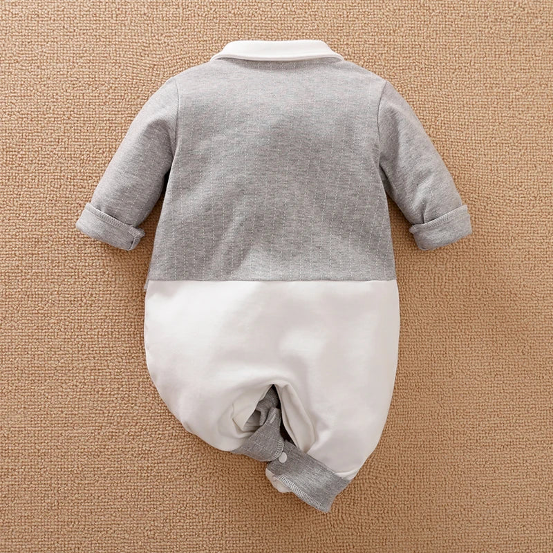 Cotton Long Sleeved Baby Jumpsuit for Boys and Girls