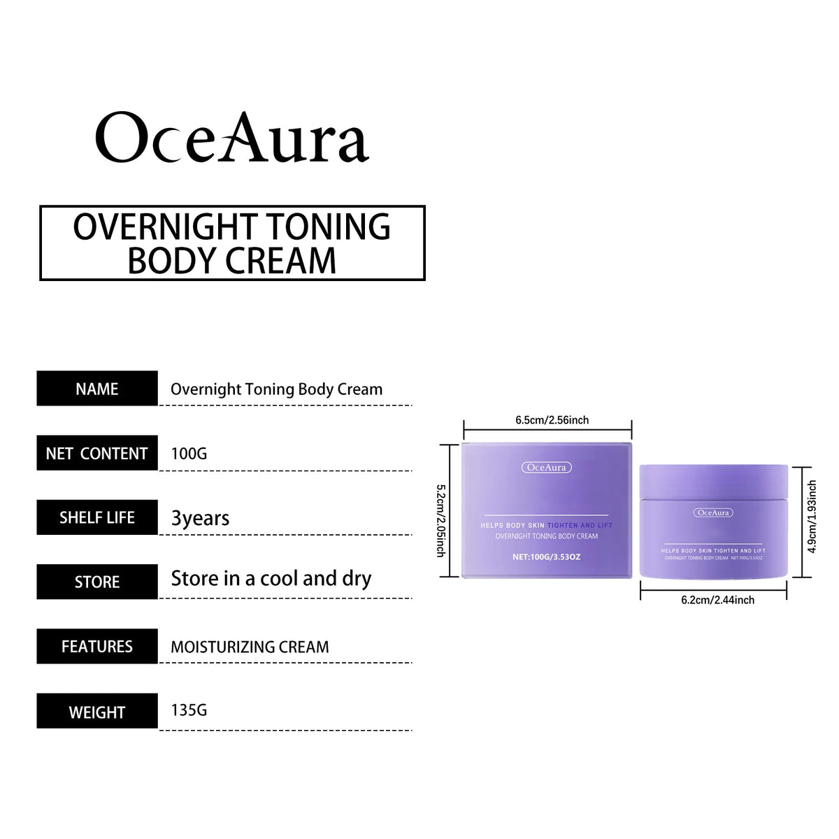 Body Shaping Cream Firming Moisturizer for Women