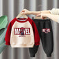Children's Cartoon Pullover Sweatshirt Set