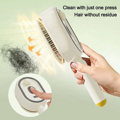 Electric Hair Care Spray Massage Comb ABS Pink