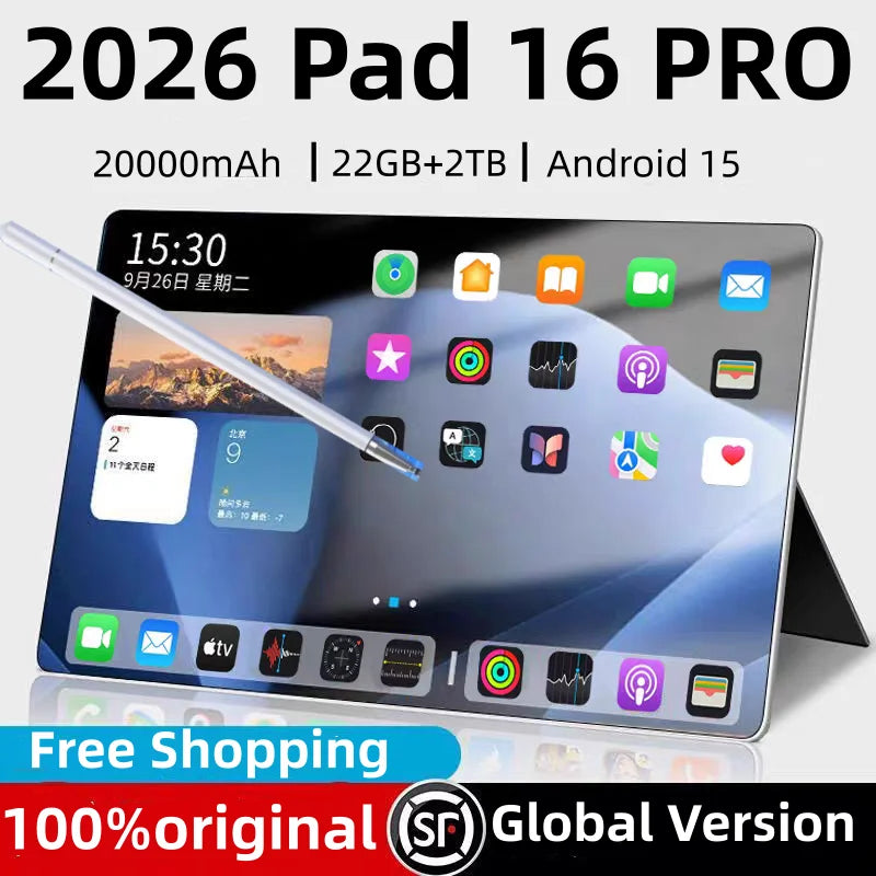 11 Inch 5G Tablet Android 15 22GB RAM 2TB ROM Metal