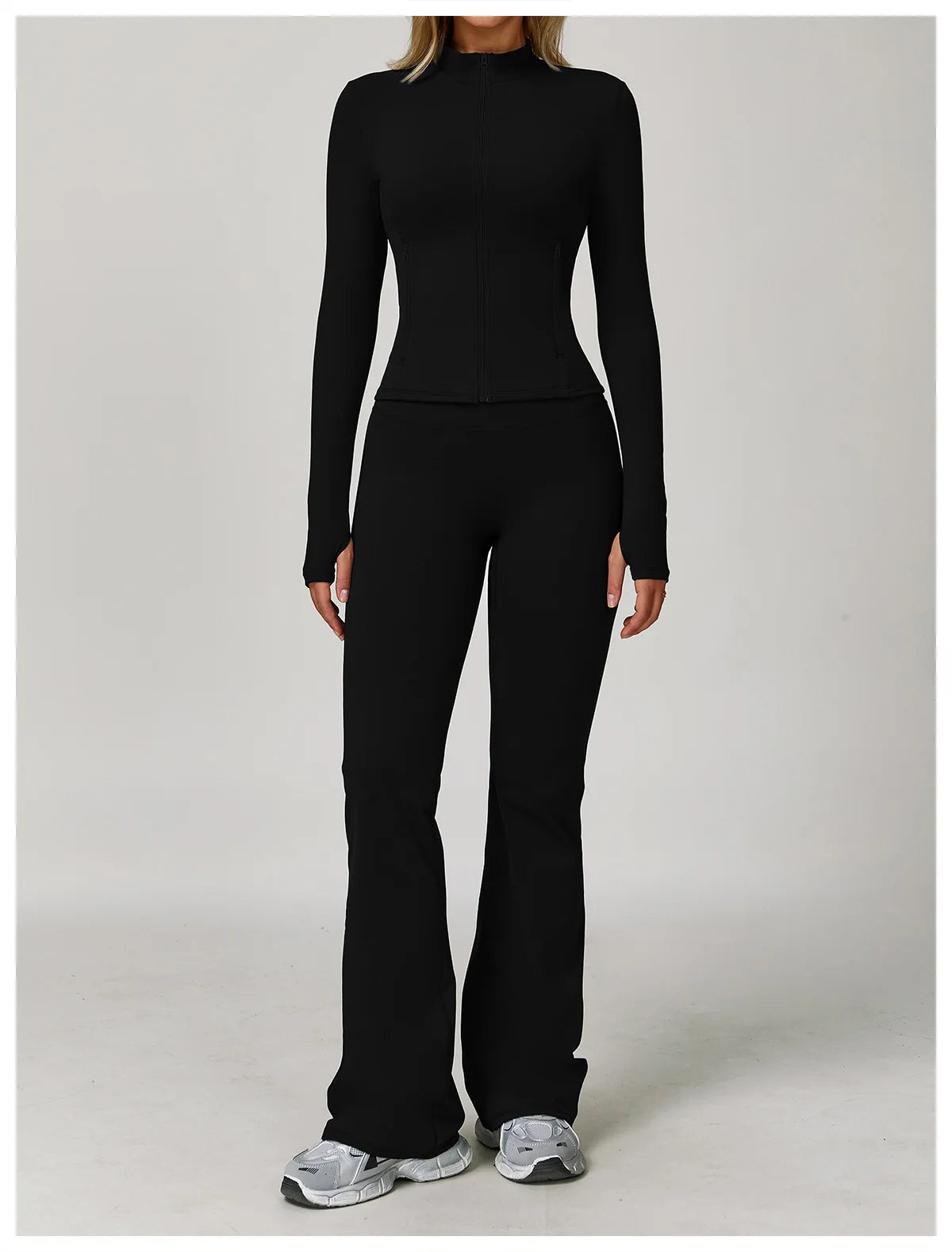 Yoga Suit Sports Set for Women Long Sleeve Athletic Wear