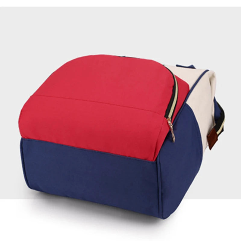 Large Capacity Canvas Diaper Bag Backpack