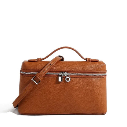 Lychee Grain Patent Leather Shoulder Bag for Women
