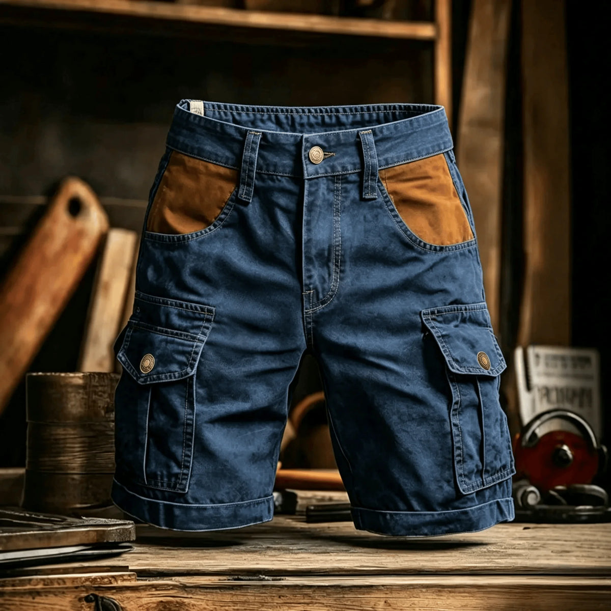 Men's Casual Cotton Bermuda Shorts Plus Size