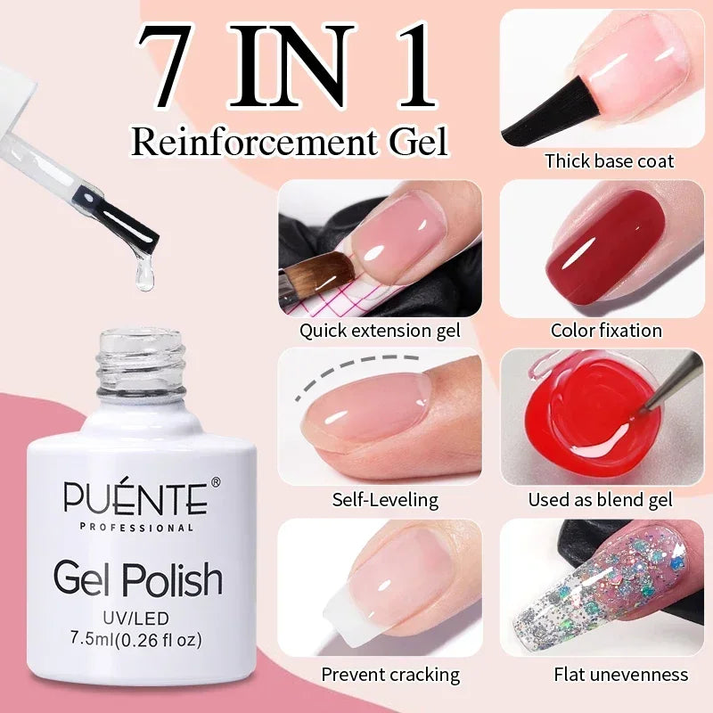 Clear 3D No Wipe Sculpture Gel Nail Polish 15ML