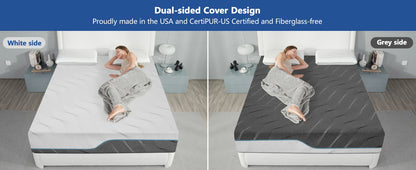 Hcore Extra Firm Queen Size Mattress 10 Inch Dual Sided