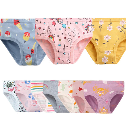 Children's Girls Cotton Unicorn Print Panties