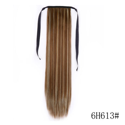 Long Straight Clip-in Ponytail Hair Extension Black