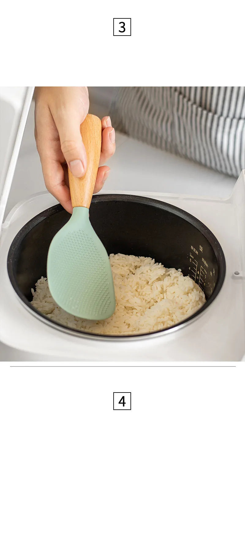 Silicone Non-stick Cooking Spoon Durable Kitchen Gadget