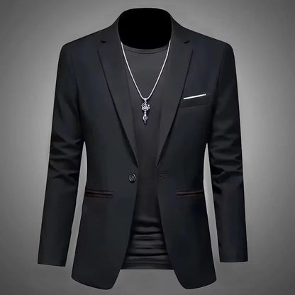 Men's Slim Fit Non-Ironing Casual Suit Jacket