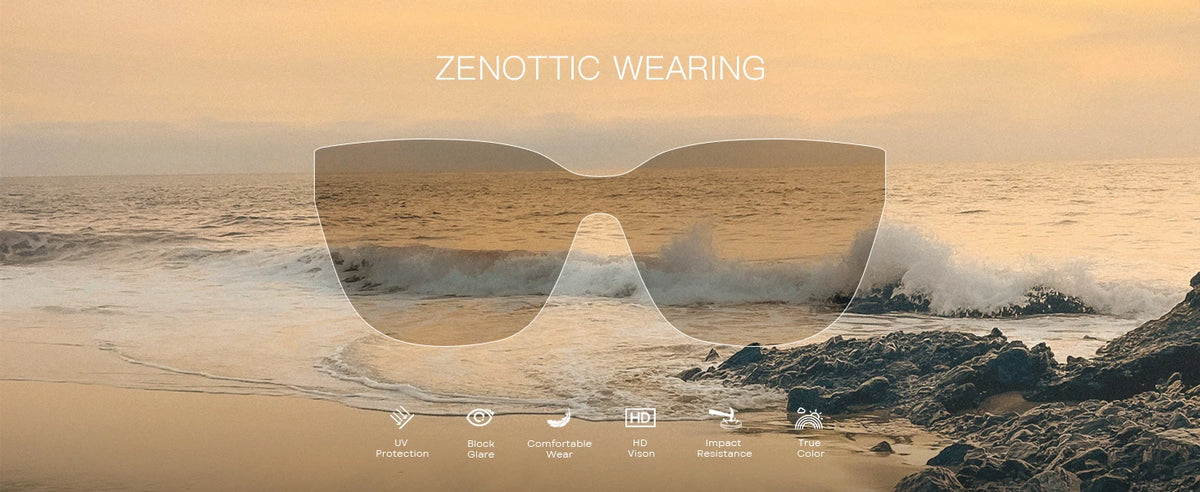 ZENOTTIC Square Polarized Sunglasses for Women UV400