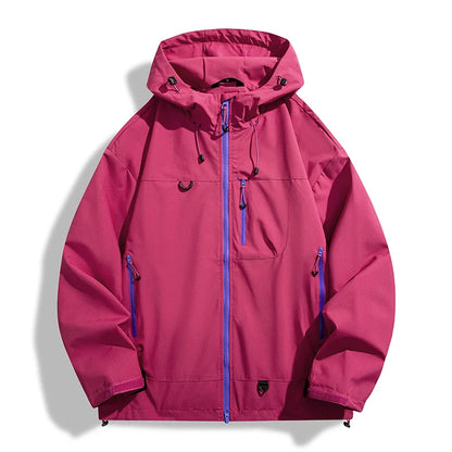 LNGXO Waterproof Windbreaker Jacket for Hiking and Camping