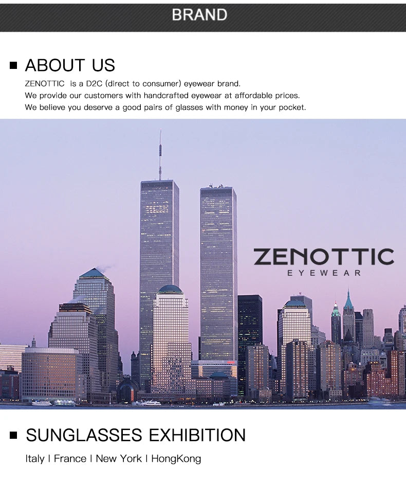 ZENOTTIC Retro Circular Polarized Sunglasses S Size
