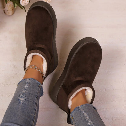 Sheepskin Wool Low-Cut Warm Comfortable Boots for Women