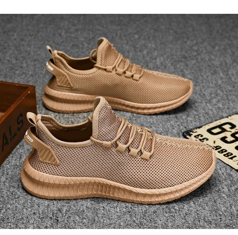 Men's Breathable Non-Slip Sports Sneakers for Outdoor Use