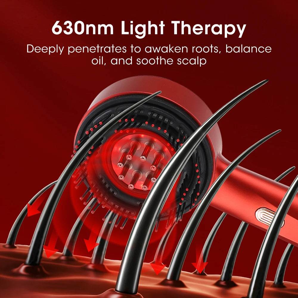 Modes Red Light Massage Comb with Liquid Applicator
