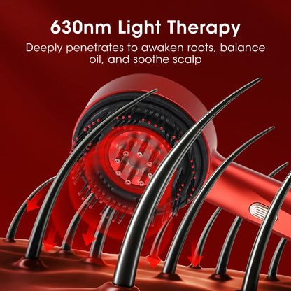 Modes Red Light Massage Comb with Liquid Applicator