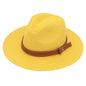 Straw Panama Sun Hat for Women Beach Leisure