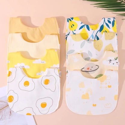 Soft Cotton Baby Bibs Burp Cloths Set U Shape