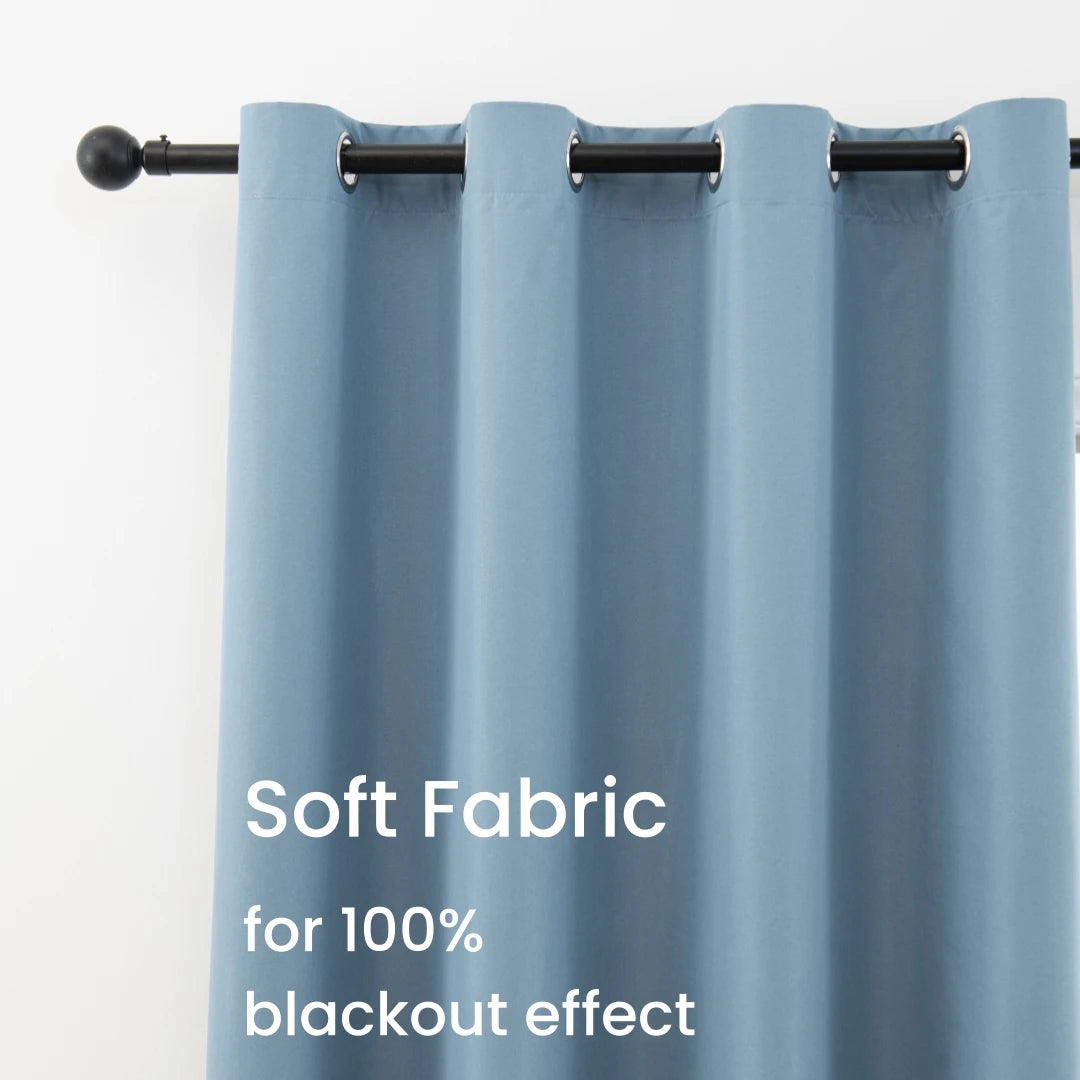 Modern Blackout Curtains - 100% Polyester, UV Protection