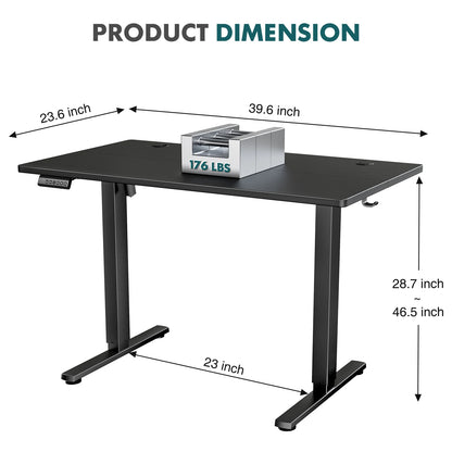 JHK Electric Adjustable Height Standing Desk for Office