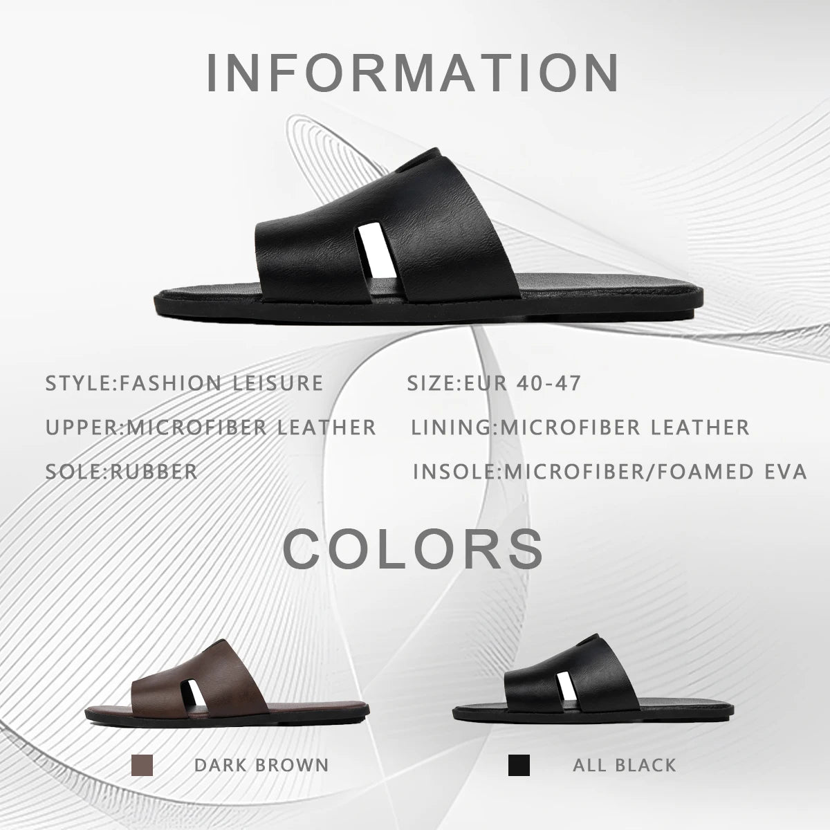 Men's Casual Non-Slip Rubber Sandals Lightweight