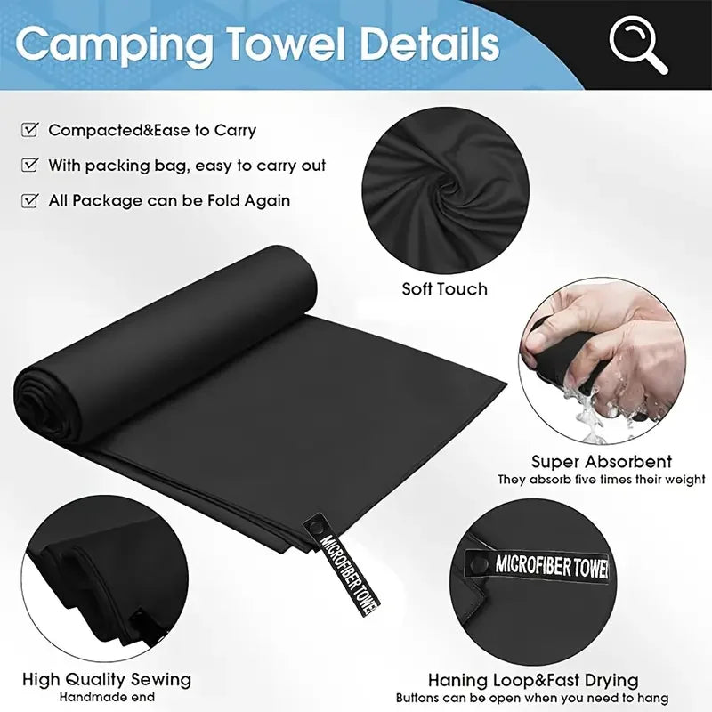Microfiber Quick Dry Sports Towel for Gym and Beach