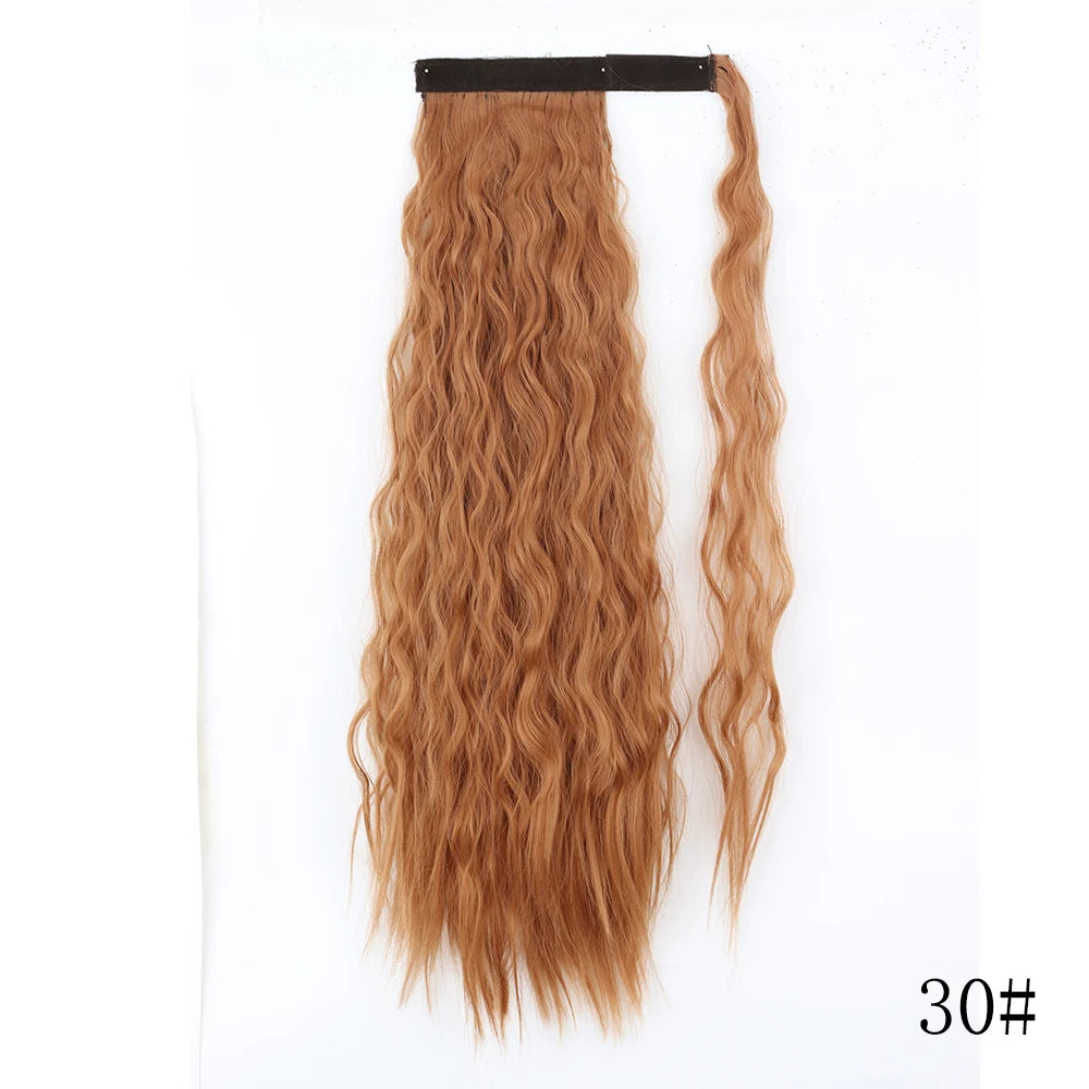 Long Straight Clip-in Ponytail Hair Extension Black