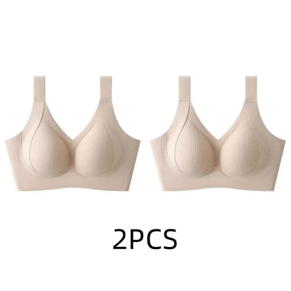 Women's Seamless Wire-Free Bra, Thin Style, Large Size