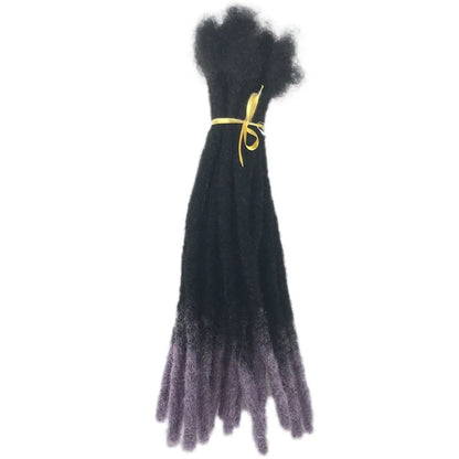 Kinky Straight Human Hair Dreadlocks Extensions 10 20 40 60 Strands