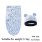 Cotton Cartoon Printed Baby Blanket Hat Set